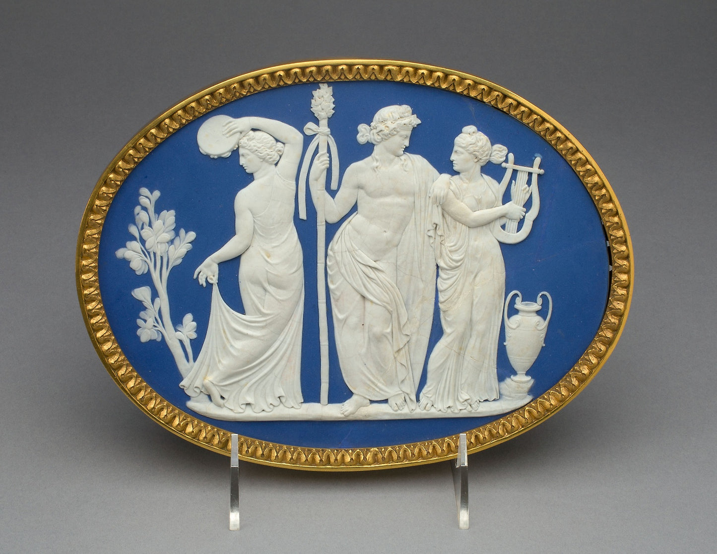 Plaque with Bacchus and Two Bacchantes -  Wedgwood Manufactory,  Poster Print Wall Art