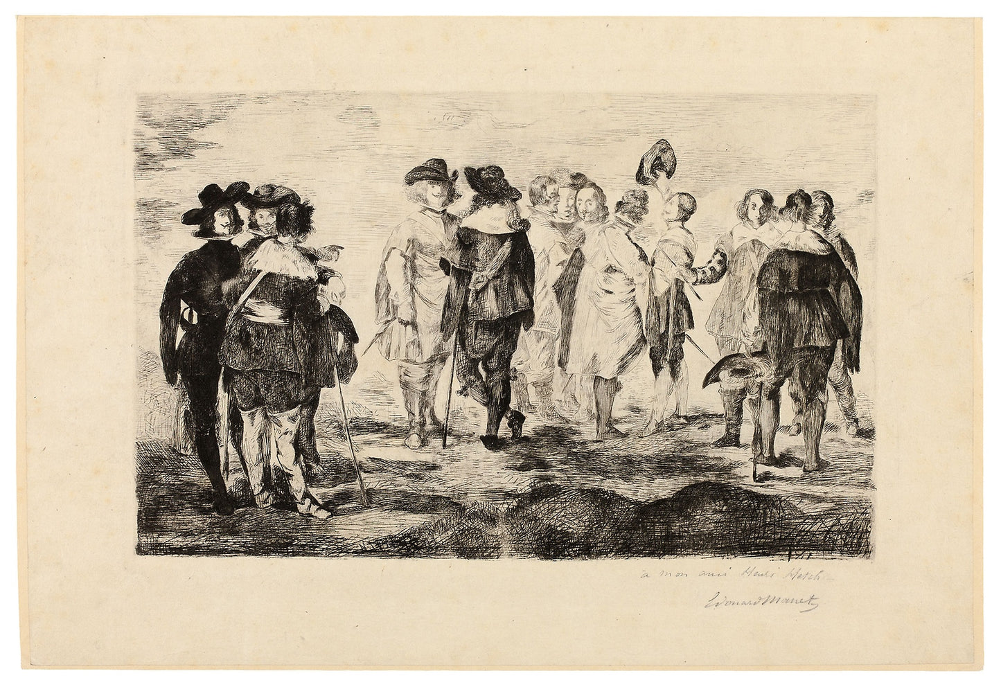 The Little Cavaliers -  Édouard Manet (French, 1832-1883),  Poster Print Wall Art