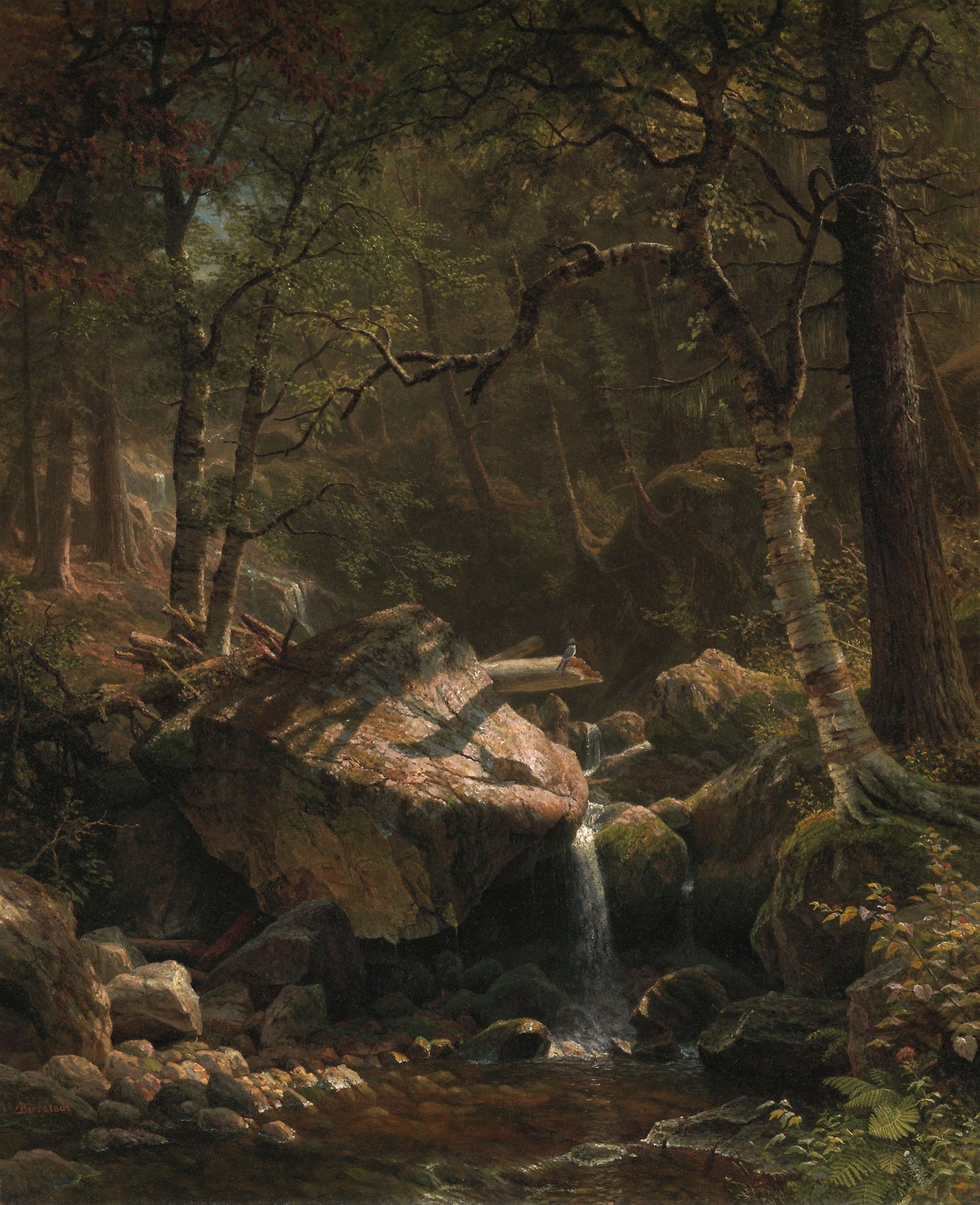 Mountain Brook: Albert Bierstadt, Poster Print Wall Art