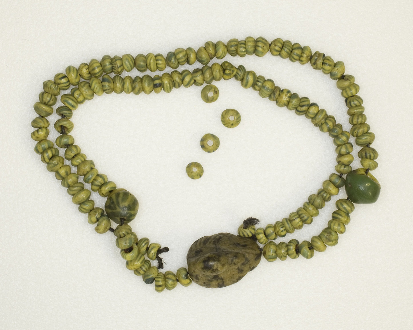 Amulet of a Duck (strung on beads) -  Egyptian,  Poster Print Wall Art