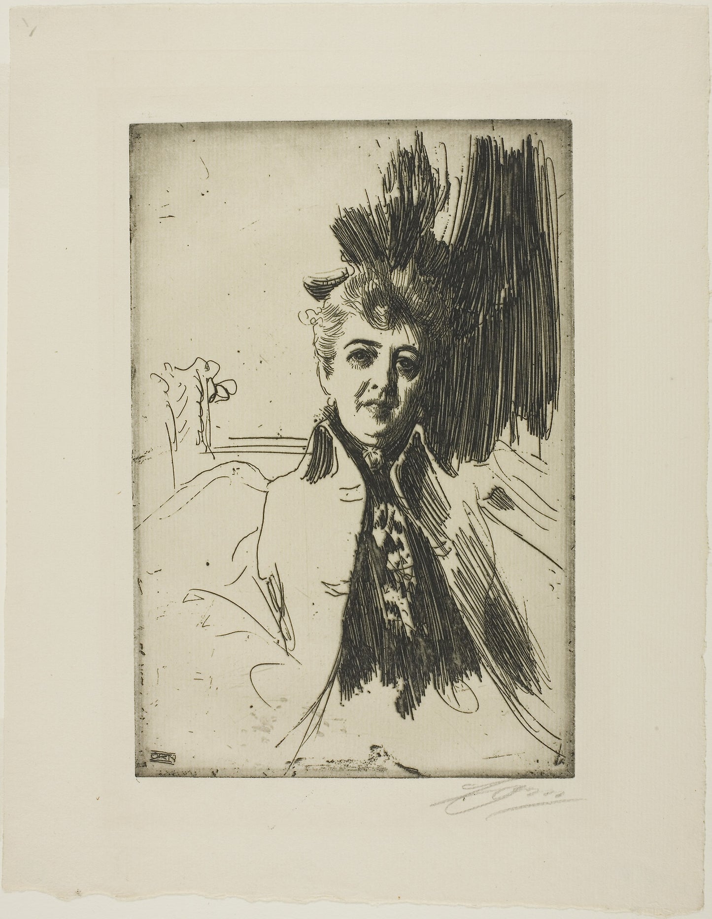 Mrs. Potter Palmer -  Anders Zorn,  Poster Print Wall Art