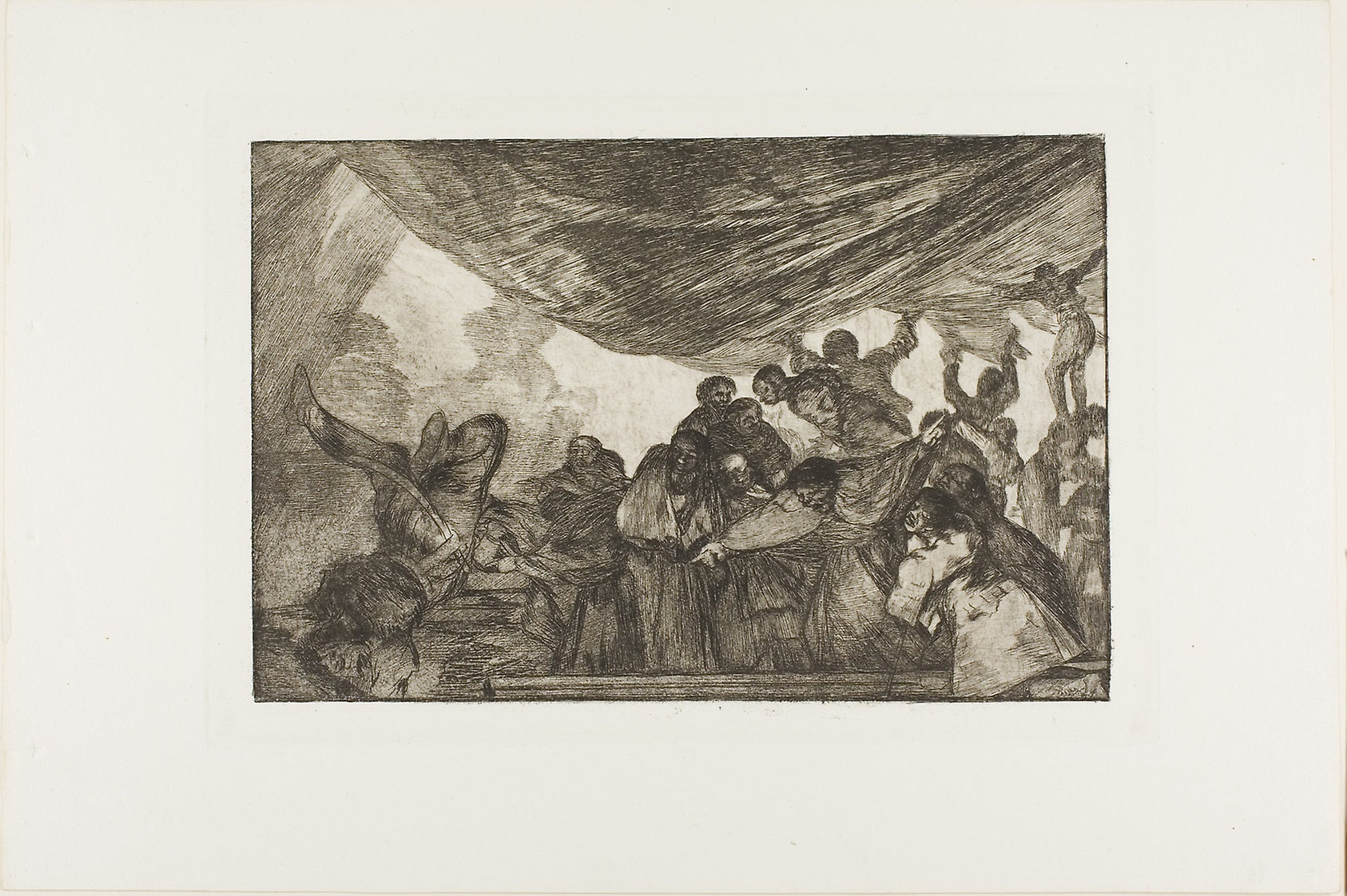 Without commending himself either to God or the devil, plate 15 from Los Proverbios: Francisco José de Goya y Lucientes,16x12"(A3) Poster