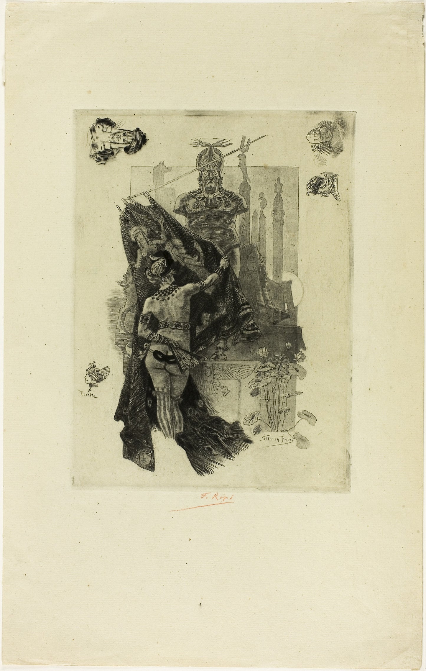 The Modesty of Sodom -  Félicien Rops,  Poster Print Wall Art