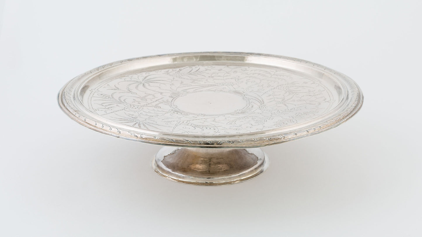 Footed Salver -  Possibly John Sutton,  Poster Print Wall Art