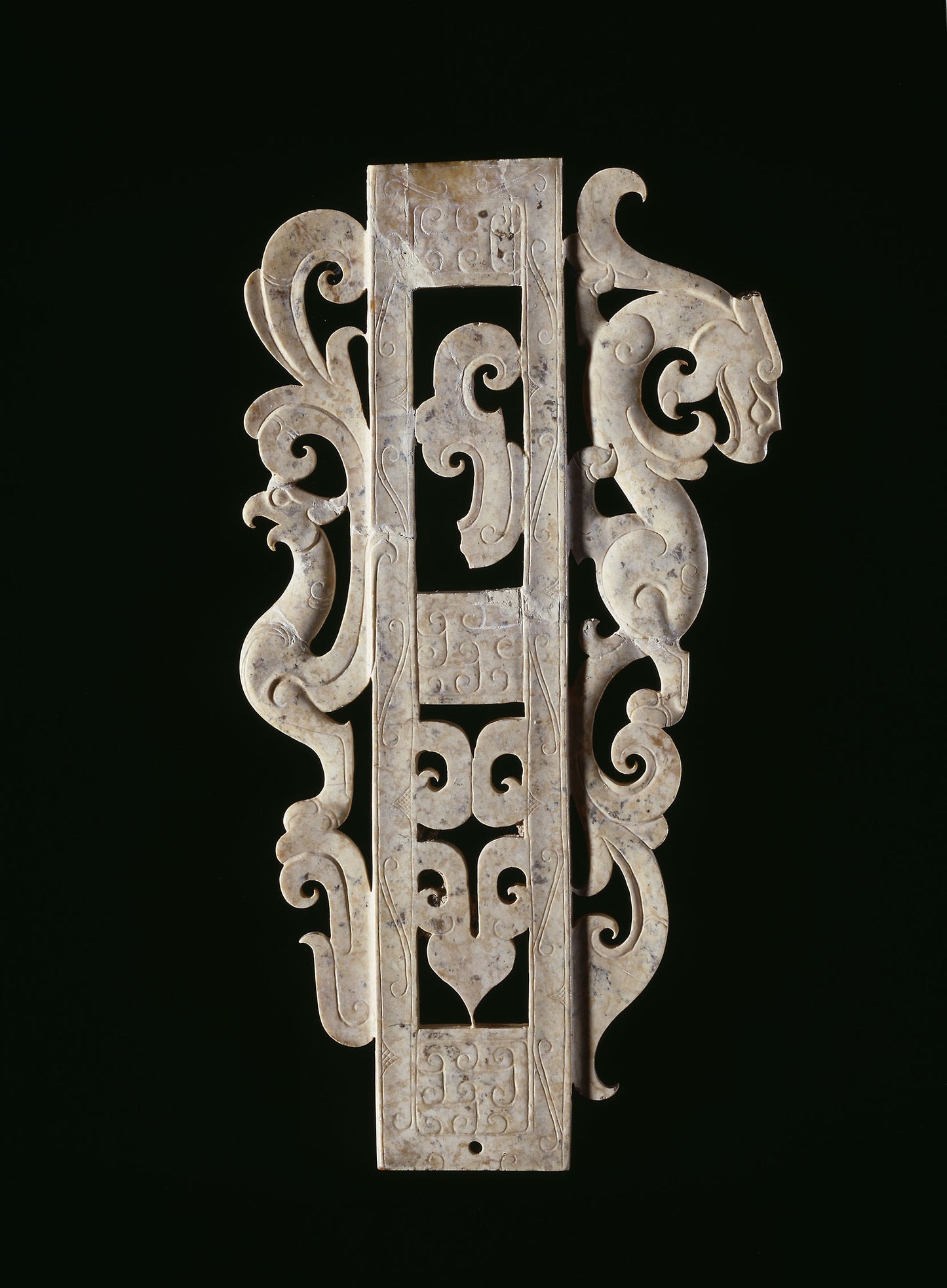Sheath with Bird and Feline or Dragon -  China,  Poster Print Wall Art