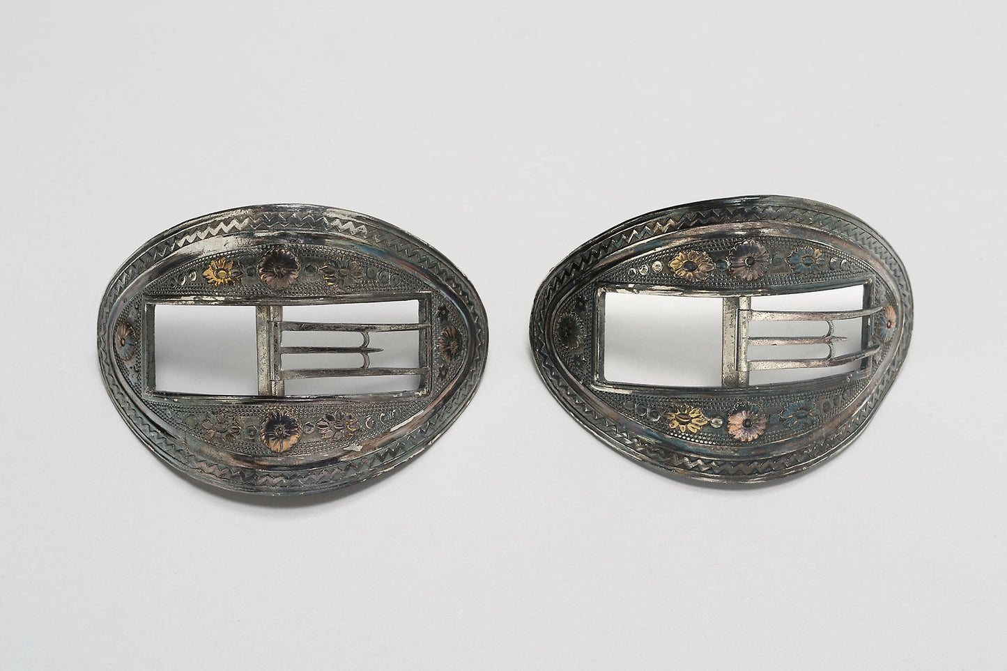 Pair of Shoe Buckles -  England,  Poster Print Wall Art