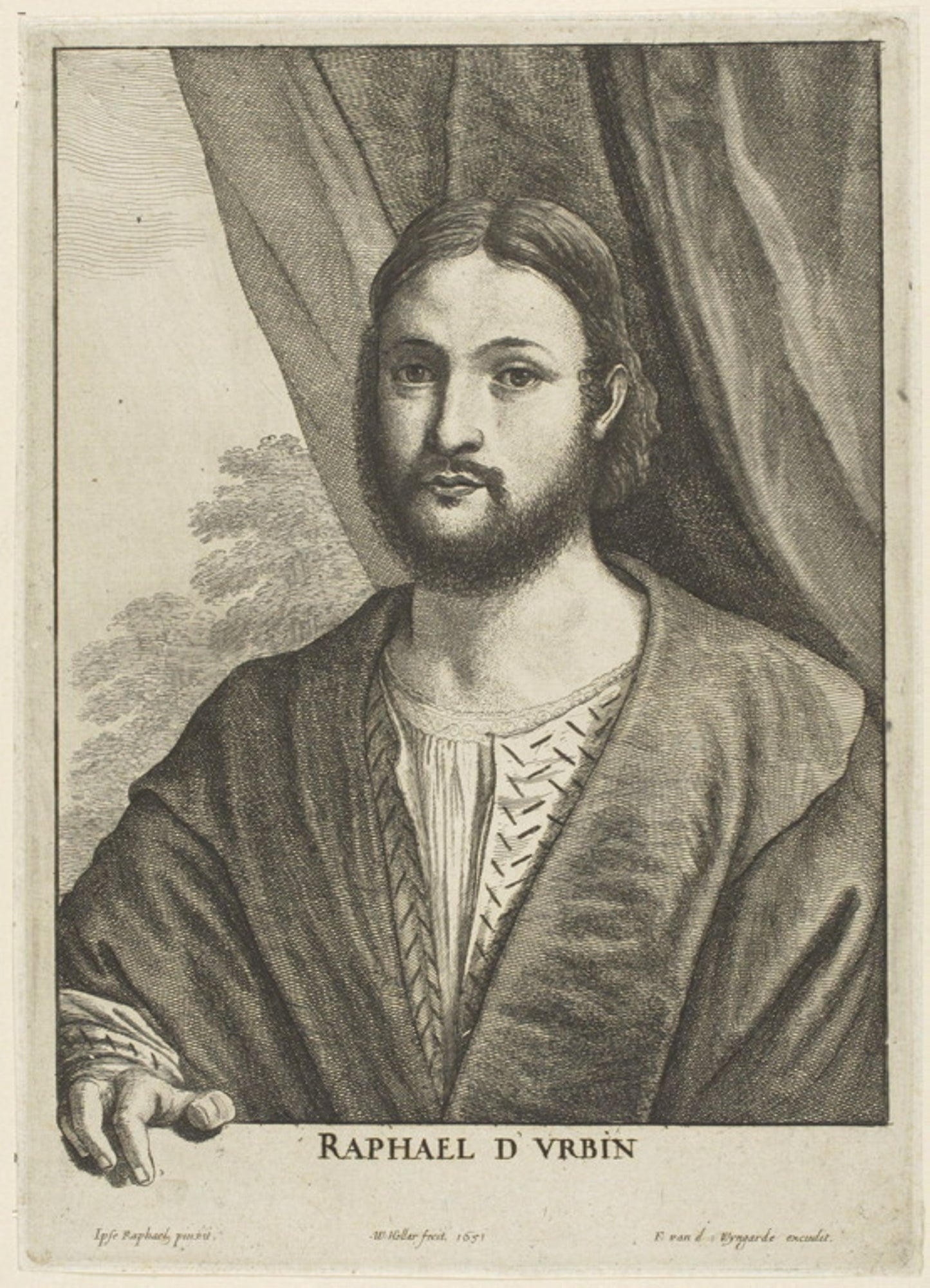 Raphael -  Wenceslaus Hollar (Czech, 1607-1677),  Poster Print Wall Art