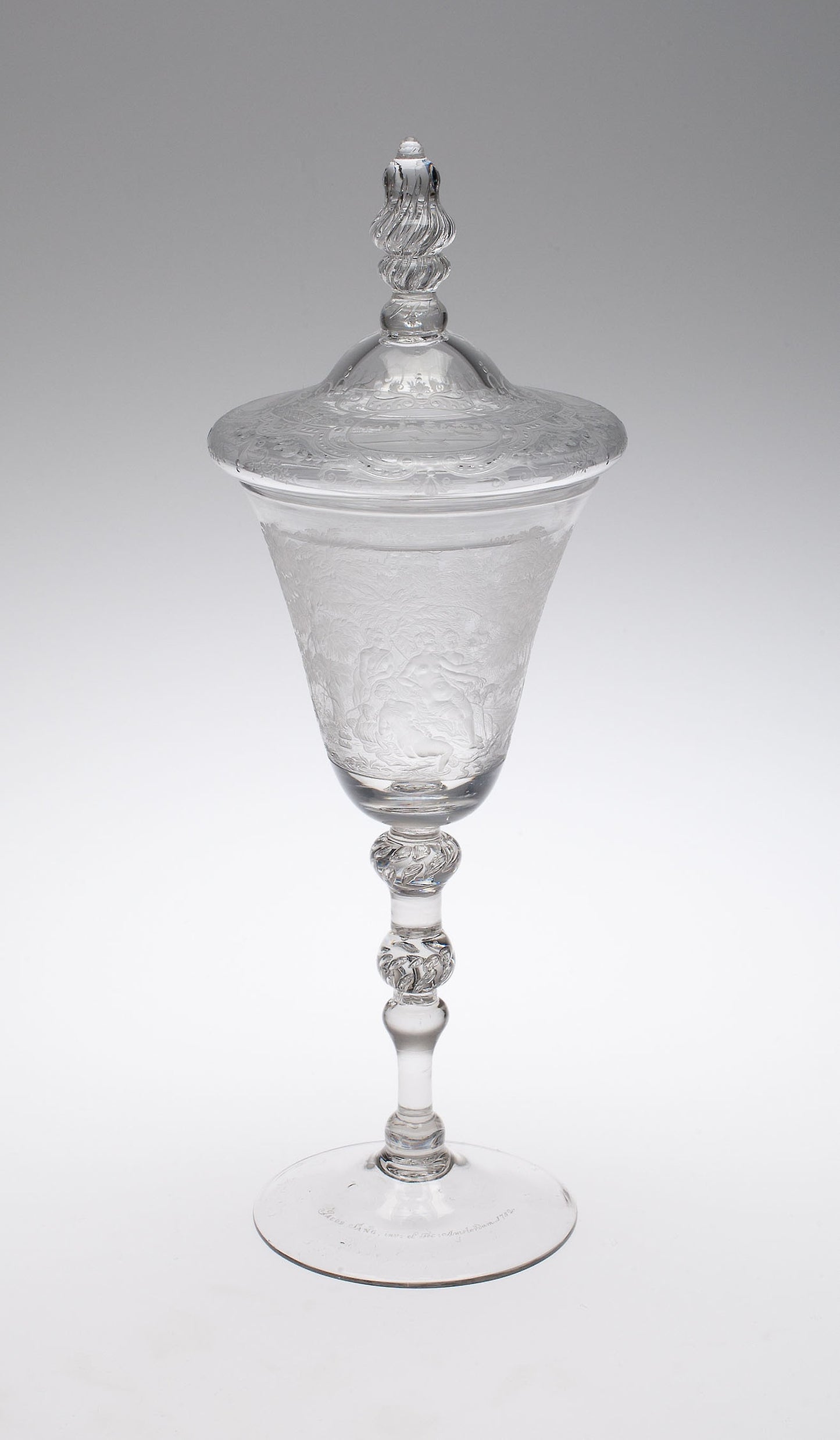 Covered Goblet with Goddess Diana Bathing -  Netherlands, Amsterdam ,  Poster Print Wall Art
