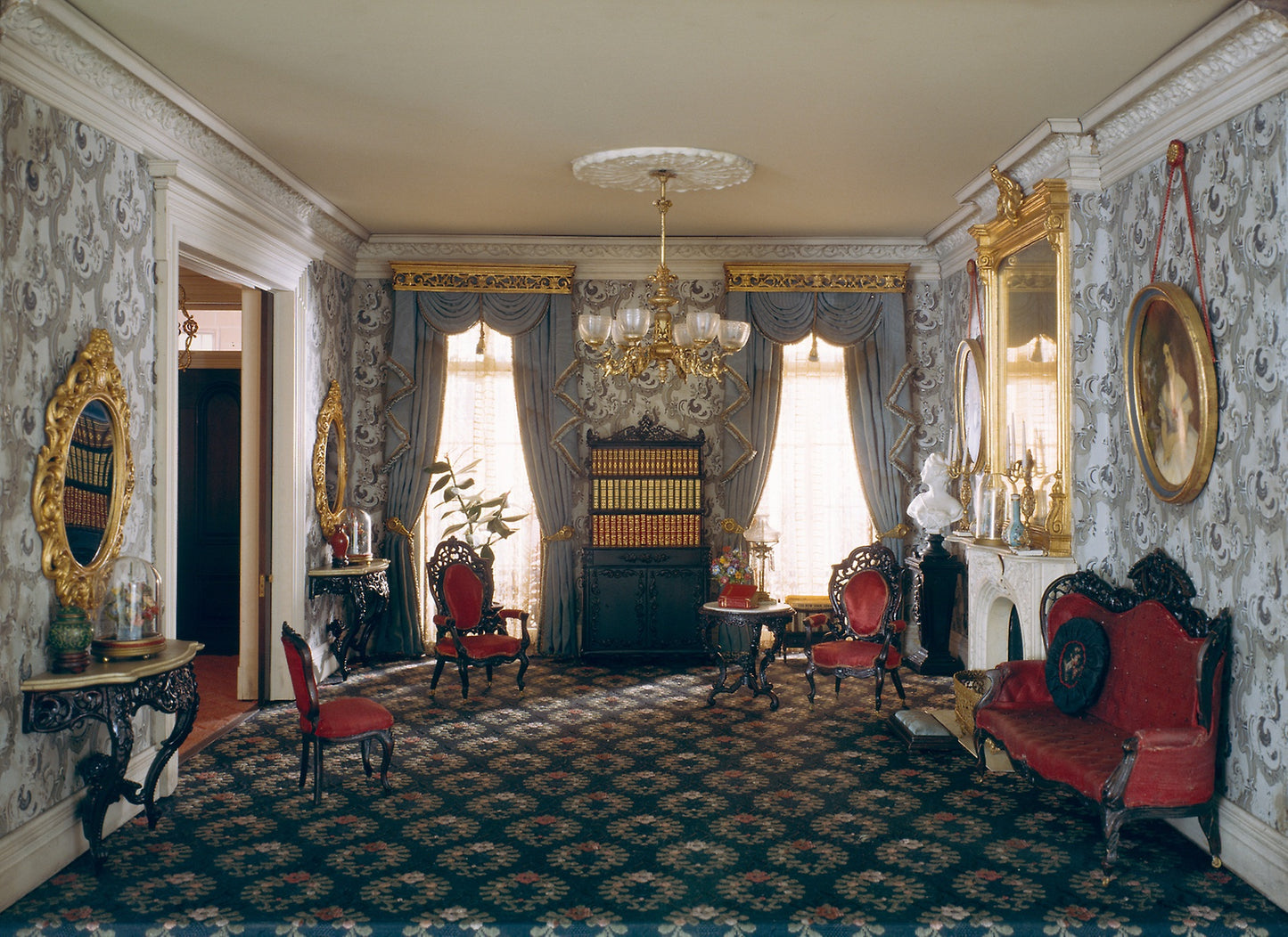 A15 -  New York Parlor, 1850-70 -  Mrs. James Ward Thorne,  Poster Print Wall Art