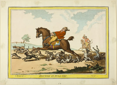 Hounds in Full Cry: James Gillray (English, 1756-1815),16x12"(A3) Poster