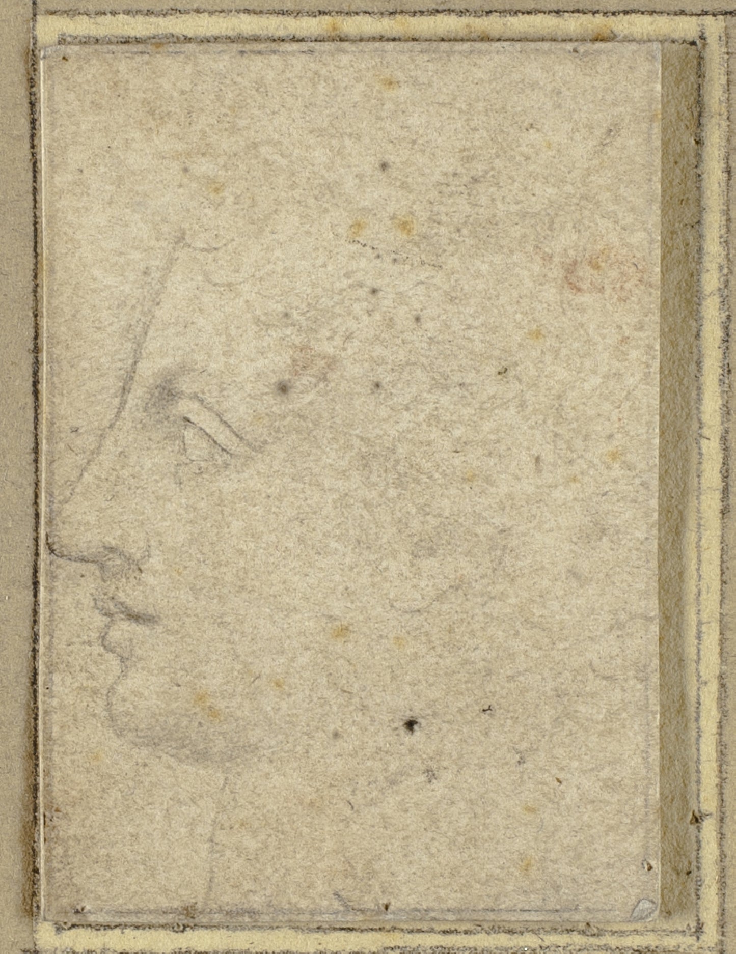 Head of a Youth in Profile to Left -  Unknown Artist ,  Poster Print Wall Art