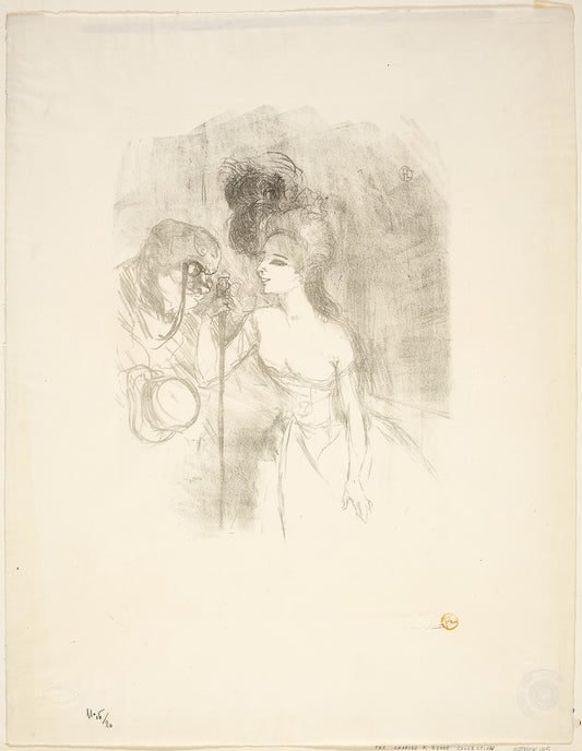 Anna Held and Baldy: Henri de Toulouse-Lautrec,16x12"(A3) Poster