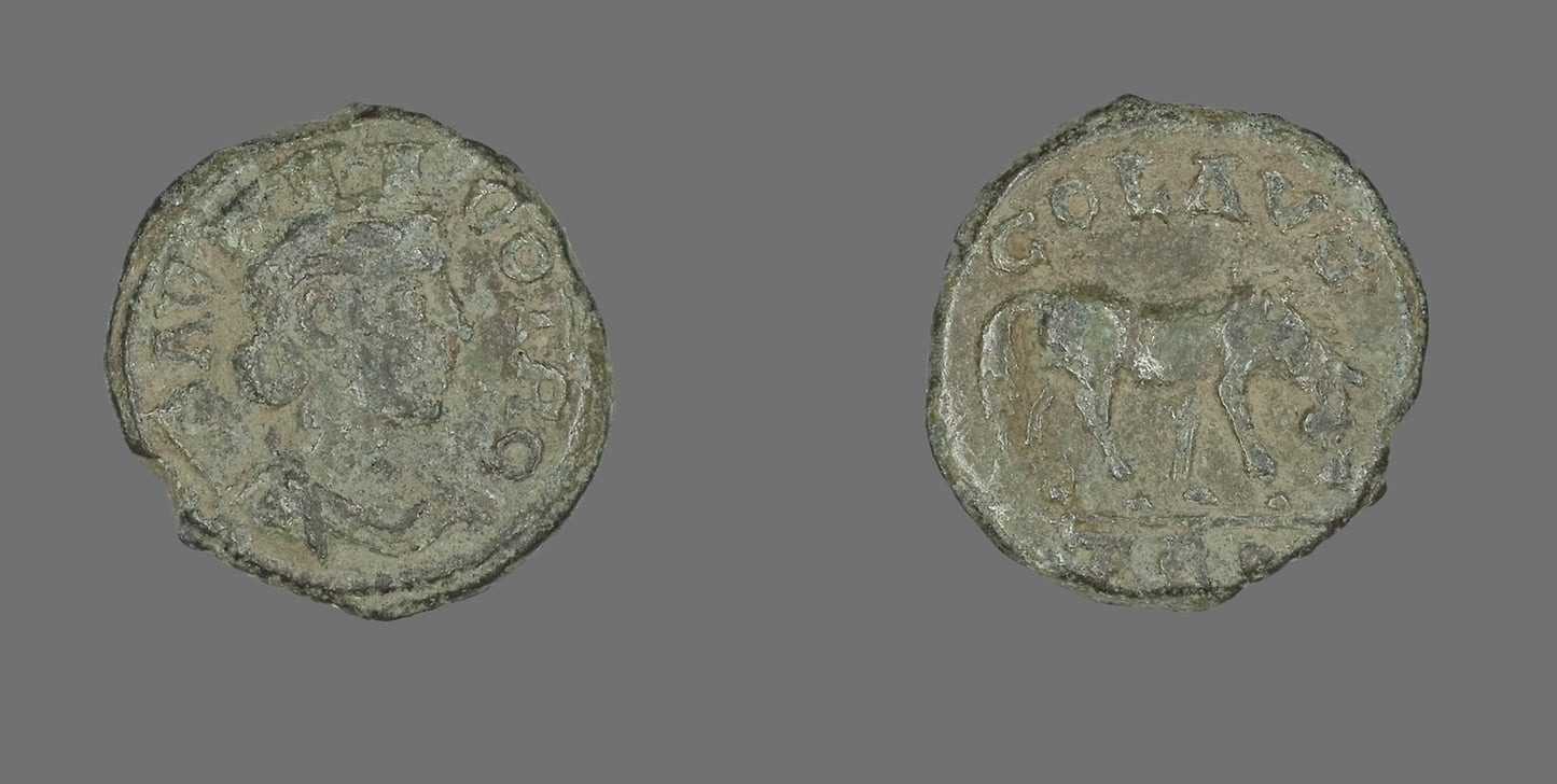 Coin Depicting Tyche -  Roman,  Poster Print Wall Art