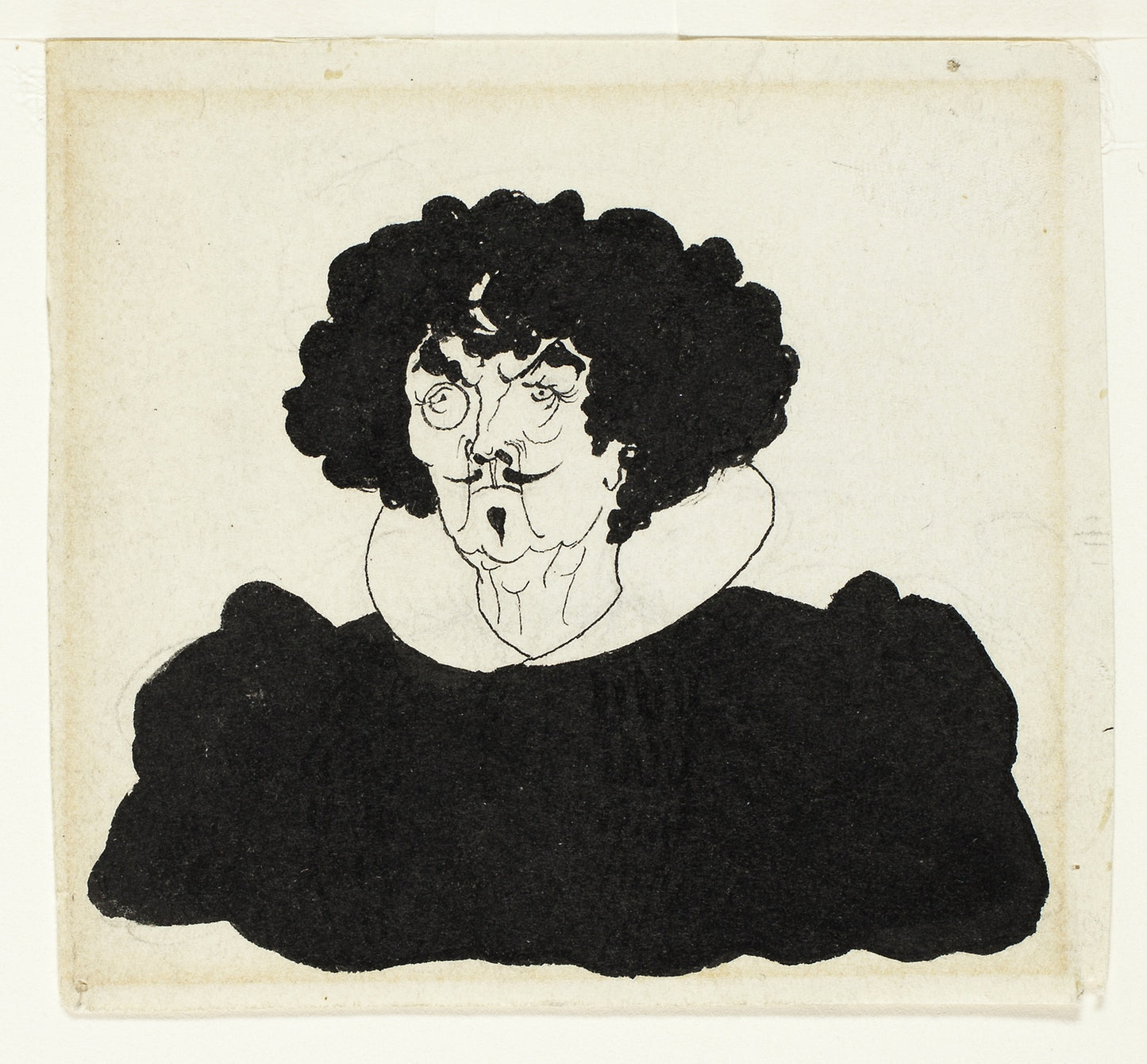 Portrait of Whistler in Spanish 17th Century Costume -  Aubrey Vincent Beardsley,  Poster Print Wall Art