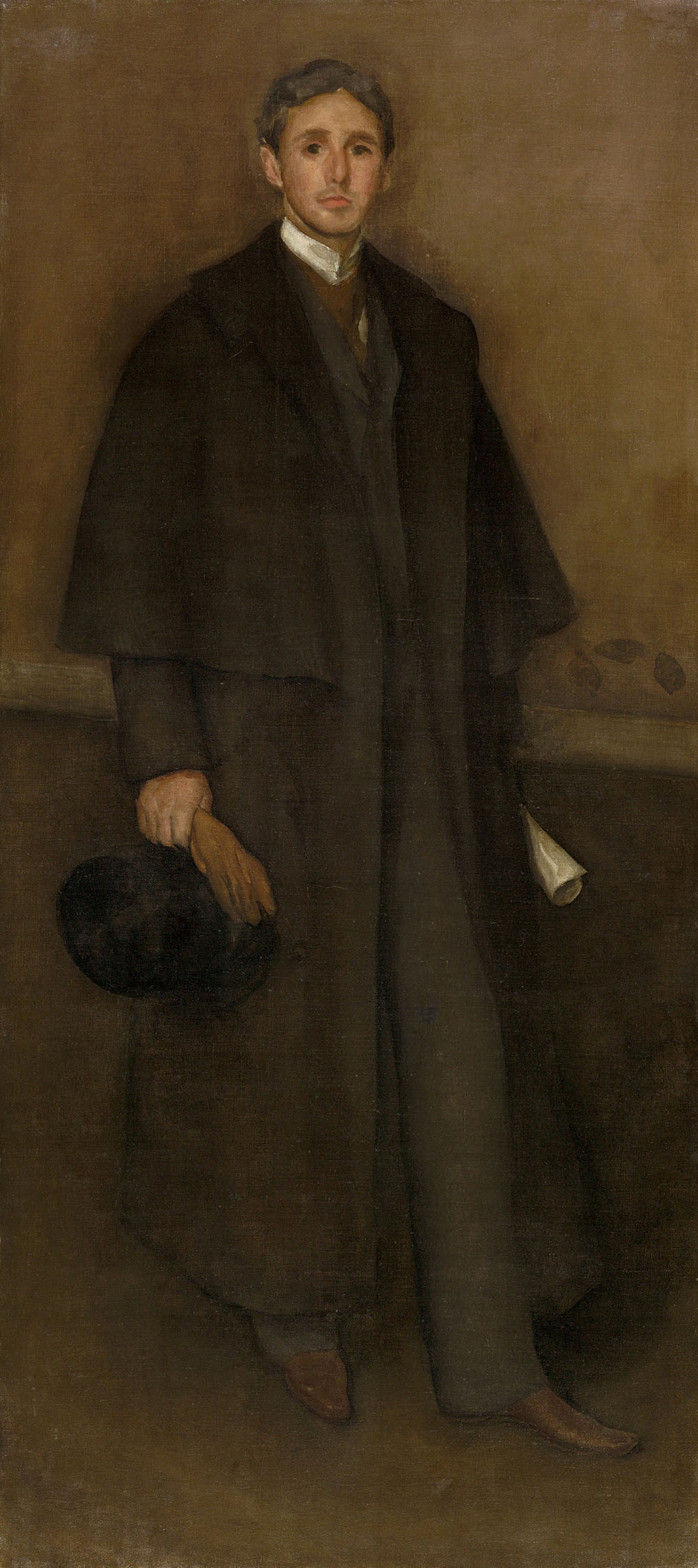 Arrangement in Flesh Color and Brown: Portrait of Arthur Jerome Eddy: James McNeill Whistler, Poster Print Wall Art