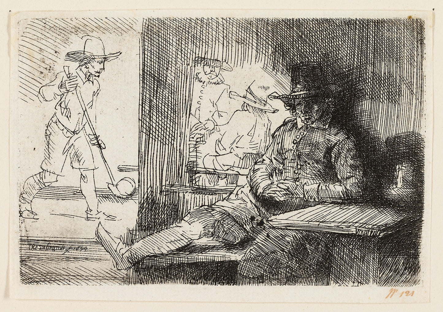 The Ringball Player -  Rembrandt van Rijn,  Poster Print Wall Art