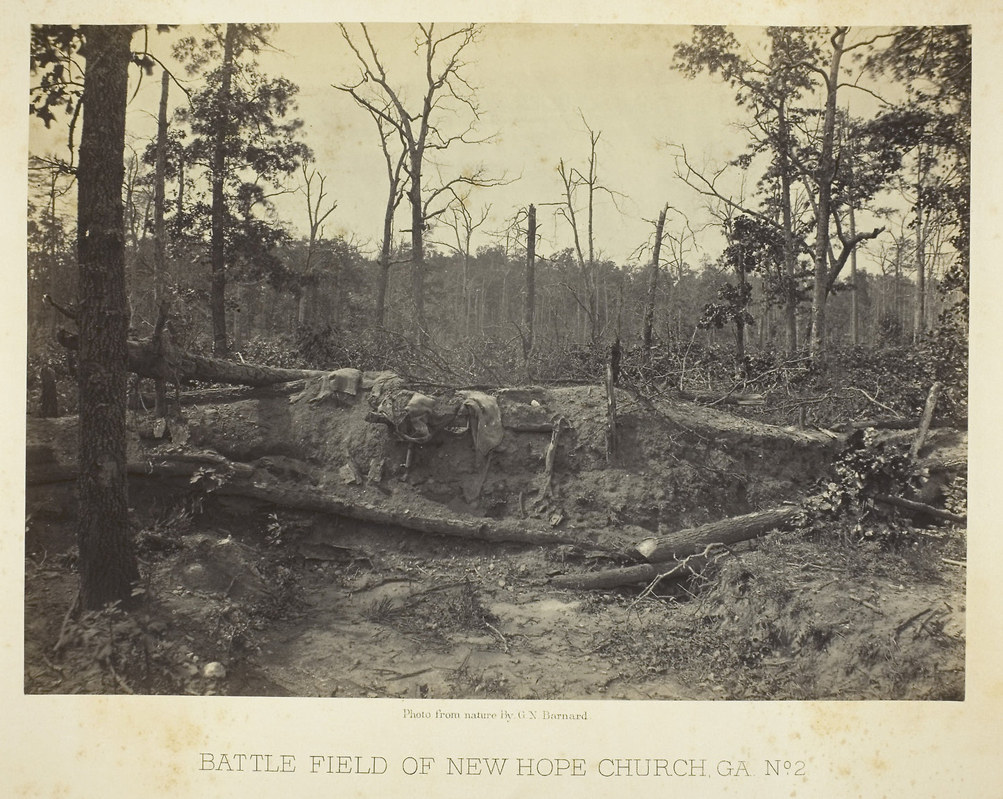 Battle Field of New Hope Church, GA, No. 2 -  George N. Barnard,  Poster Print Wall Art