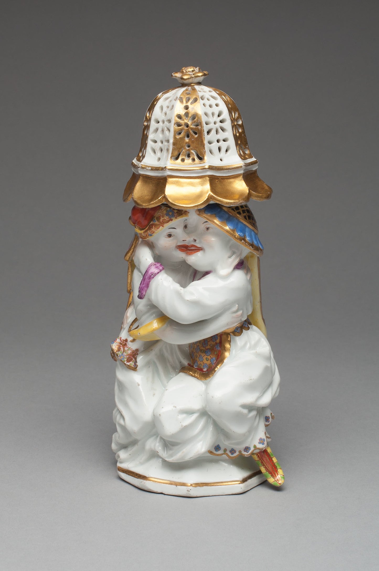 Sugar Caster with Cover (one of a pair) -  Meissen Porcelain Manufactory,  Poster Print Wall Art