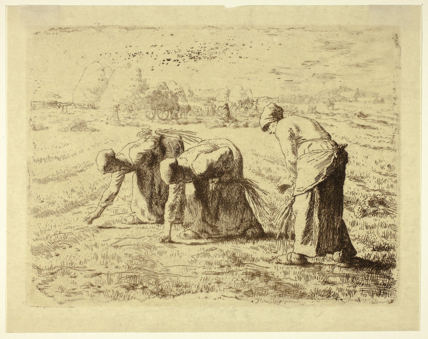 The Gleaners -  Jean François Millet,  Poster Print Wall Art