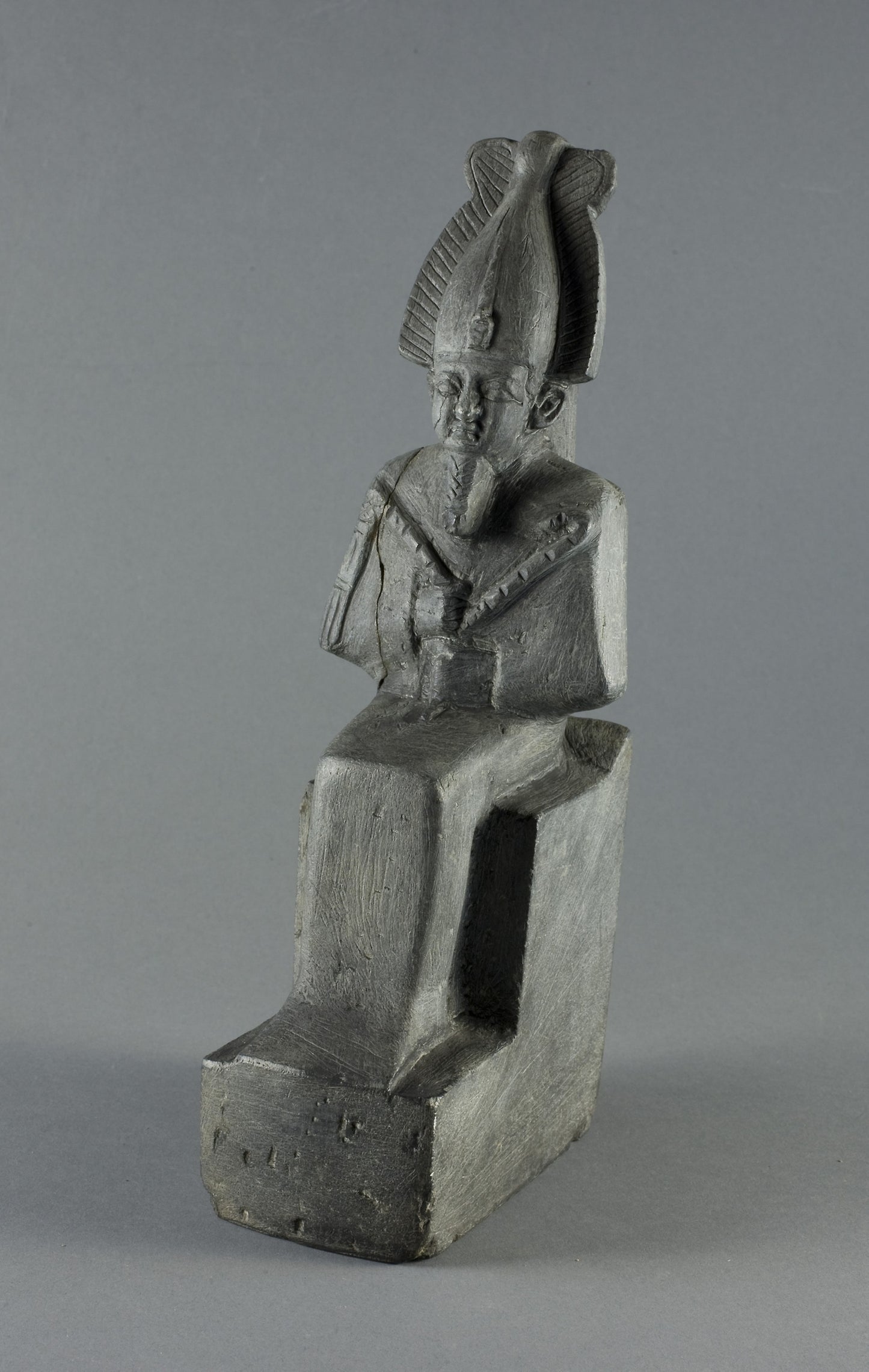 Statuette of the God Osiris Seated -  Egyptian,  Poster Print Wall Art