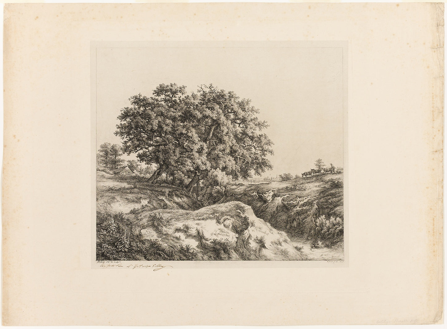 The Bouquet of Trees, or The Lindens (Souvenir of the Sarthe) -  Eugène Blery,  Poster Print Wall Art
