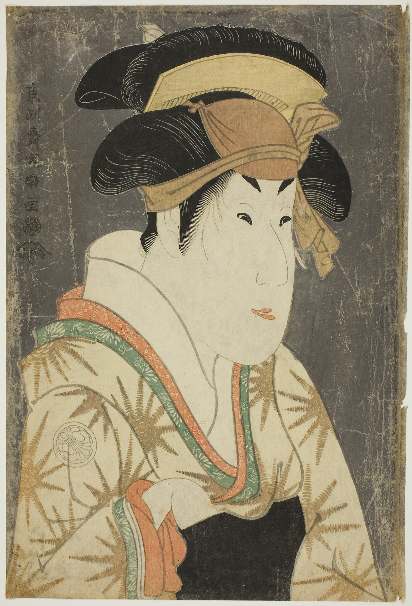 The actor Segawa Kikunojo III as Oshizu, wife of Tanabe Bunzo -  Toshusai Sharaku ??? ??,  Poster Print Wall Art