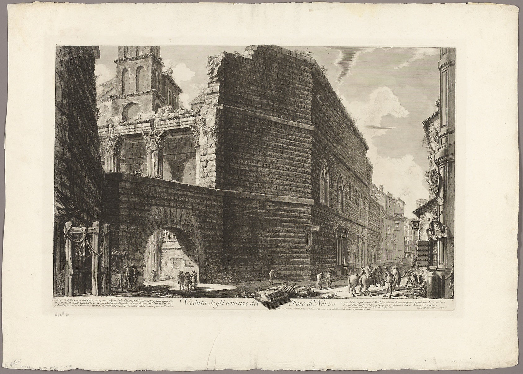 View of the Remains of the Forum of Nerva, from Views of Rome - Giovan ...