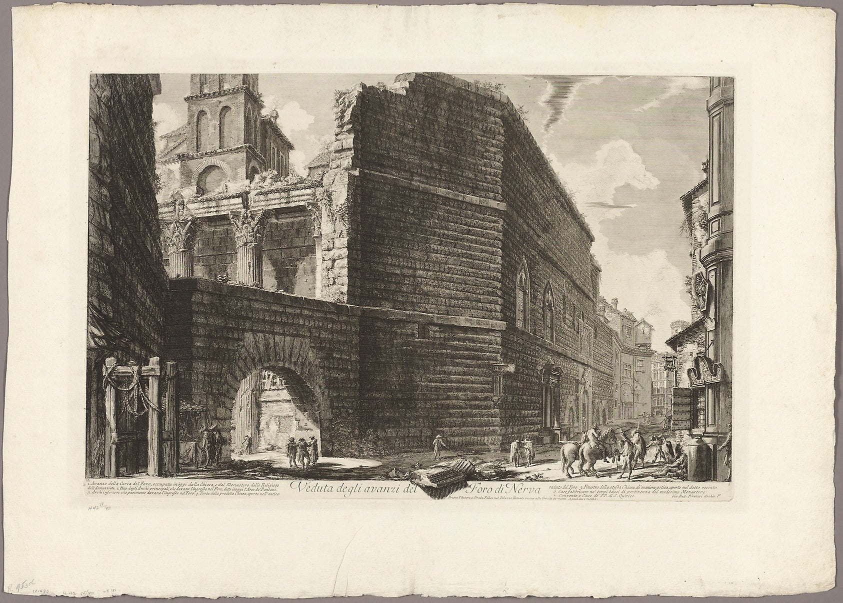 View of the Remains of the Forum of Nerva, from Views of Rome: Giovanni Battista Piranesi,16x12"(A3) Poster