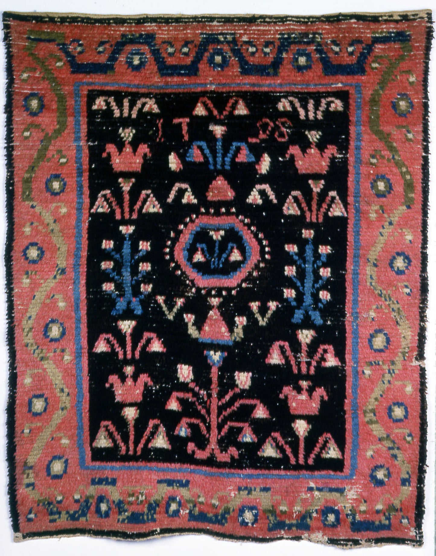 Carpet known as a "Ryijy" or "Rya" -  Finland, Nummi, Hyrsylä,  Poster Print Wall Art
