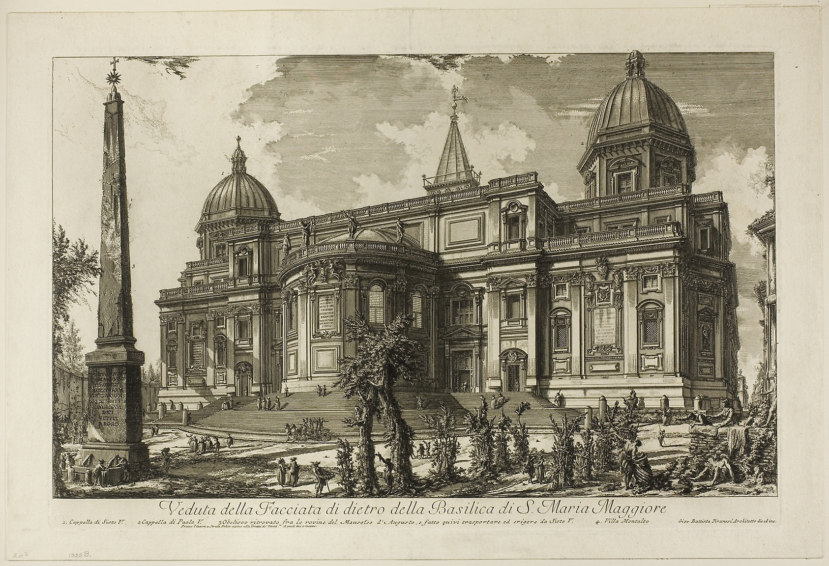 View of the Rear Entrance of the Basilica of S. Maria Maggiore, from Views of Rome: Giovanni Battista Piranesi,16x12"(A3) Poster