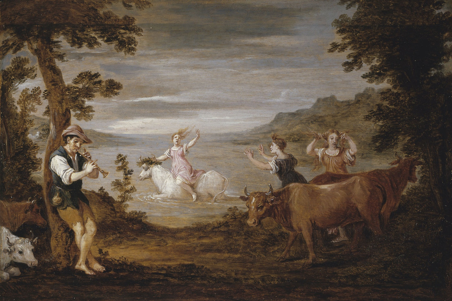 The Rape of Europa -  David Teniers the Younger (Flemish, 1610–1690),  Poster Print Wall Art