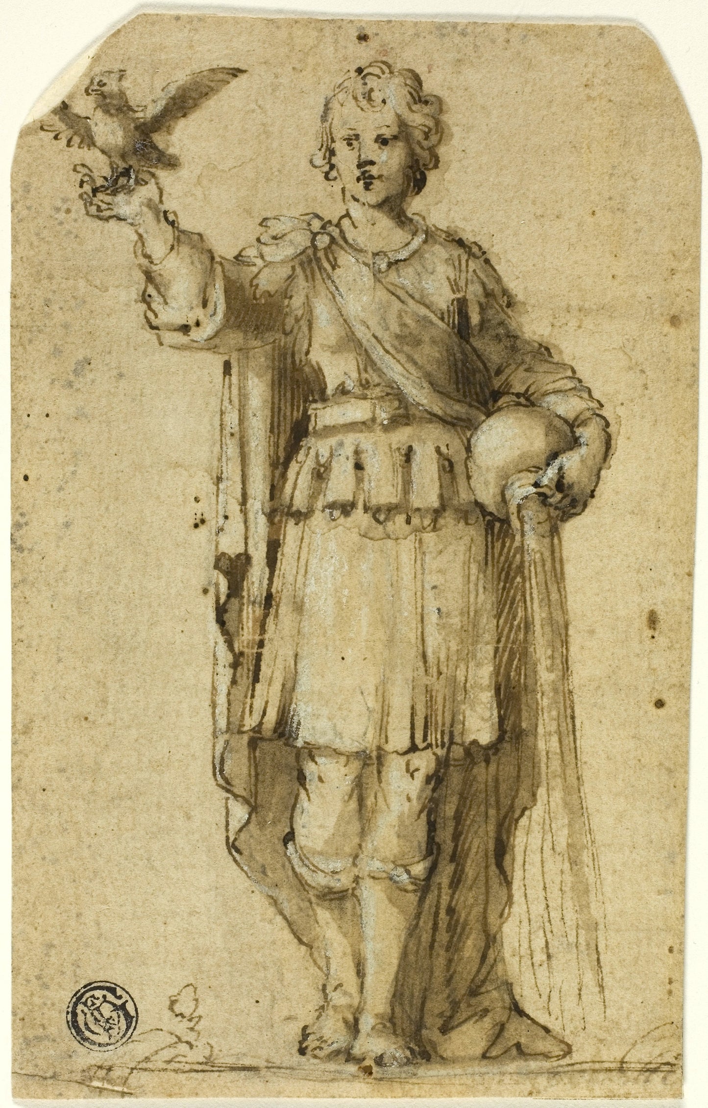 Saint Florian -  Attributed to Alessandro Turchi, called L'Orbetto,  Poster Print Wall Art