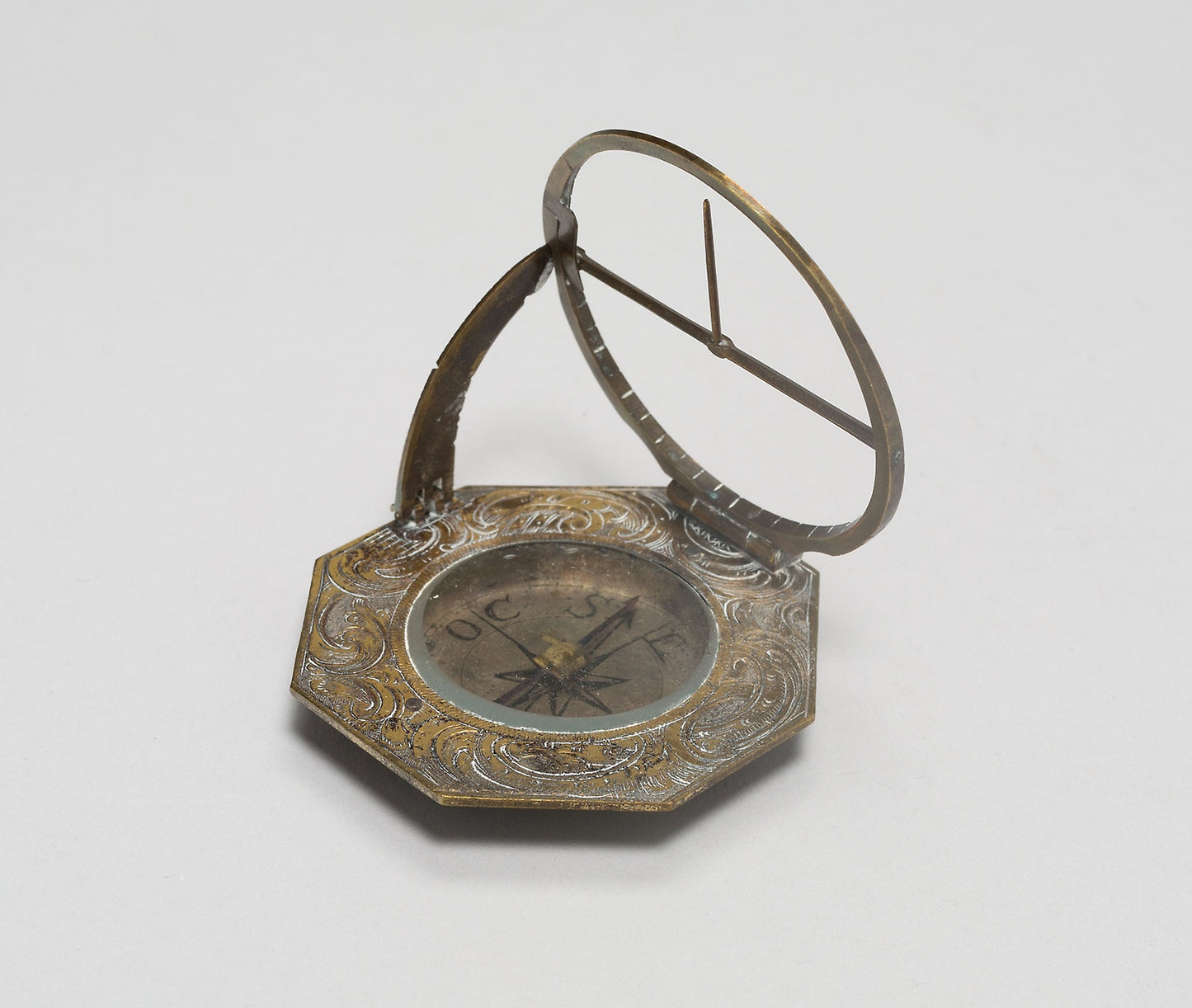 Portable Compass Sundial: Germany, Poster Print Wall Art