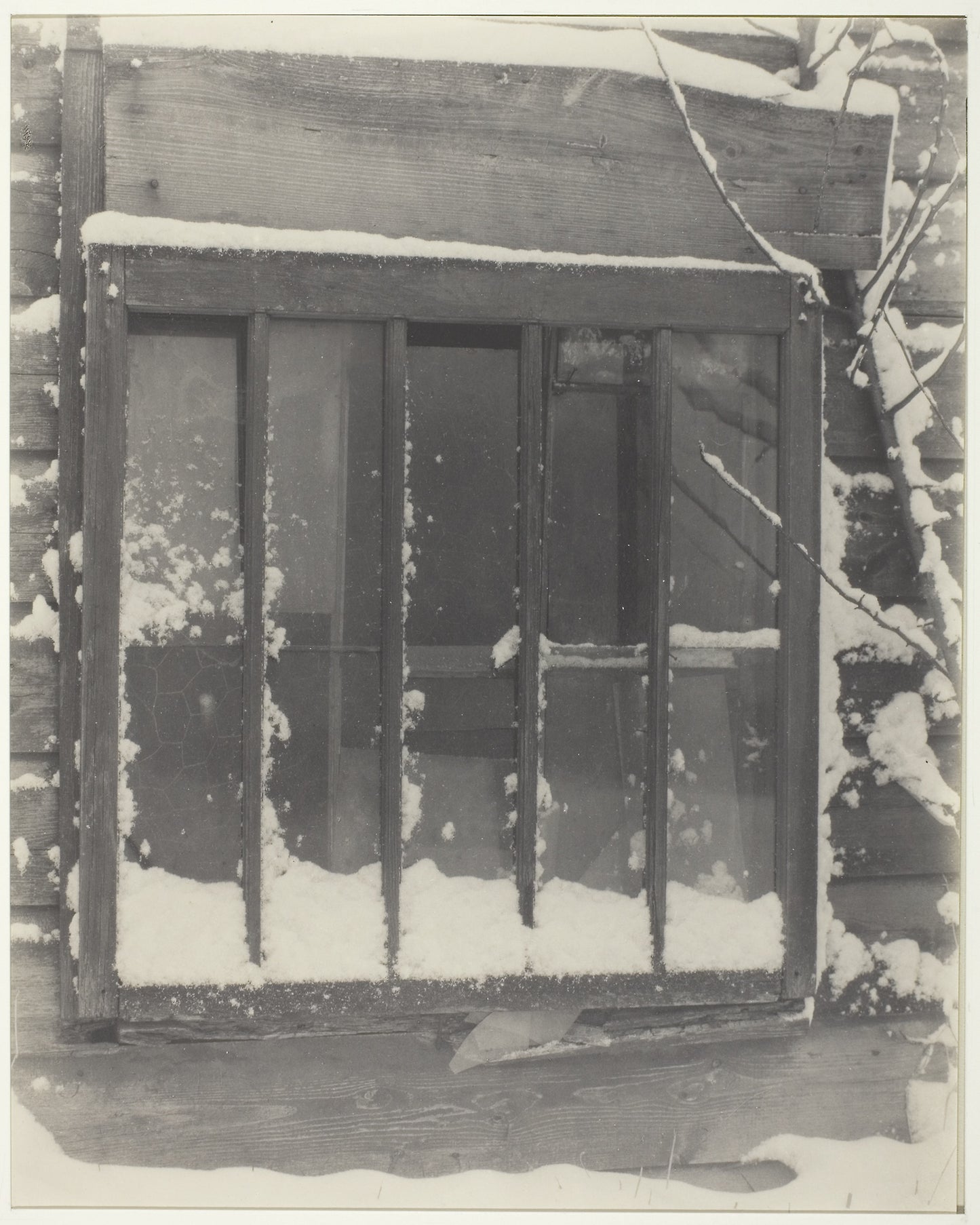 Window -  Wood, Glass, Snow -  Alfred Stieglitz,  Poster Print Wall Art