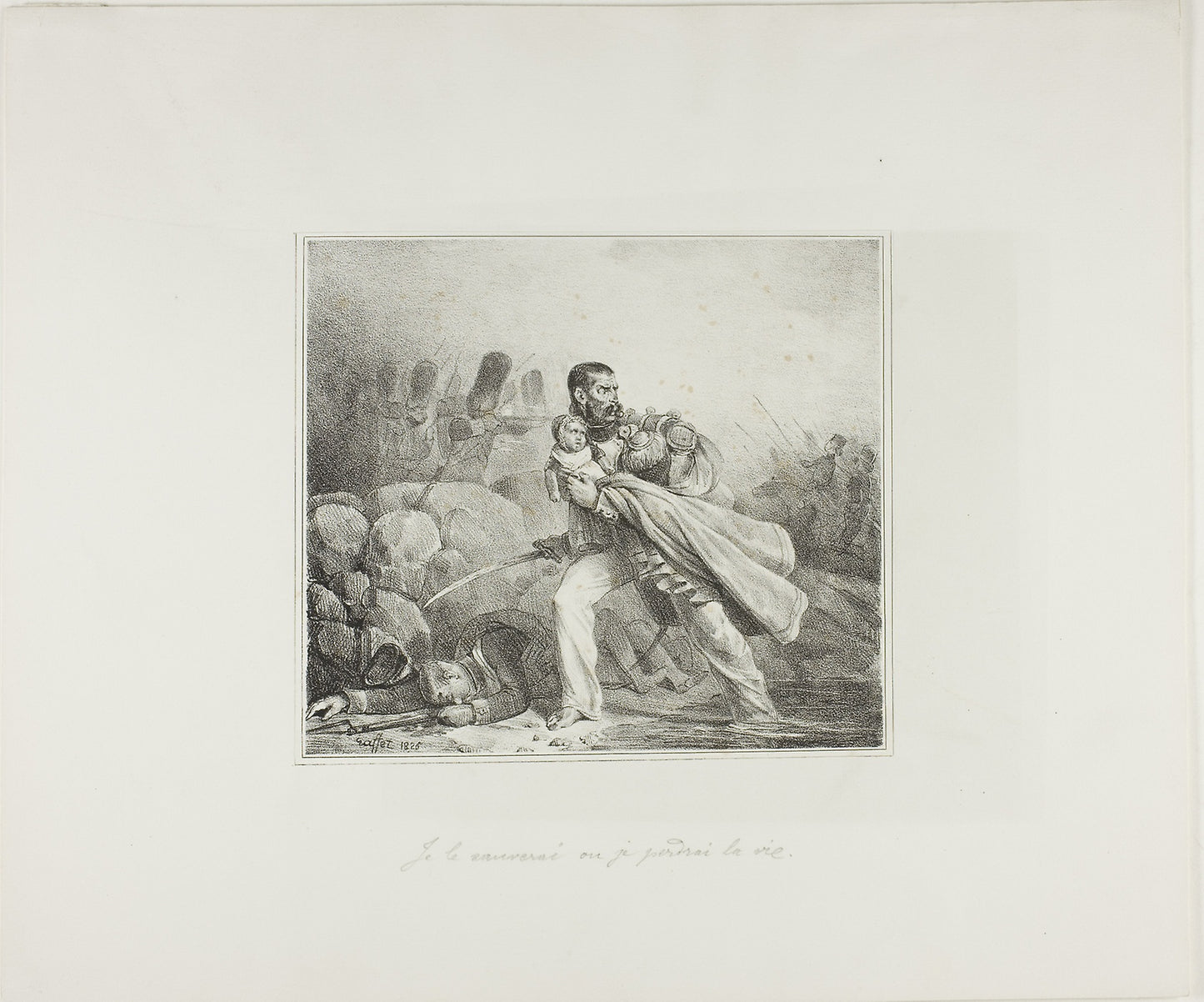 I Will Save Him or Perish -  Denis Auguste Marie Raffet,  Poster Print Wall Art