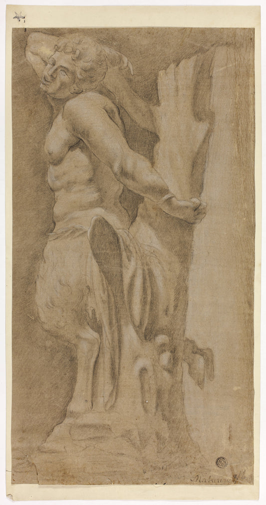 After Classical Statue of Marsyas: Unknown Artist,16x12"(A3) Poster