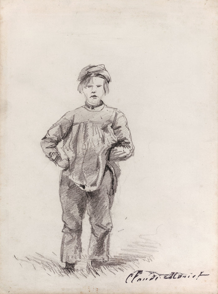 Boy in the Country: Claude Monet,16x12