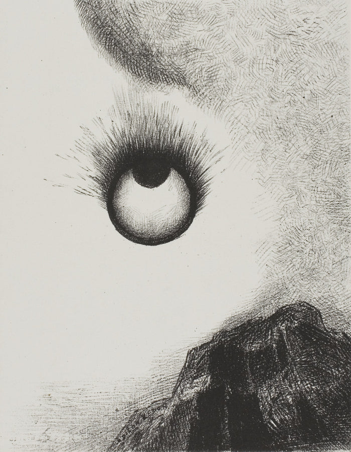 Everywhere eyeballs are aflame, plate 9 from The Temptation of Saint Anthony (1st series): Odilon Redon,16x12