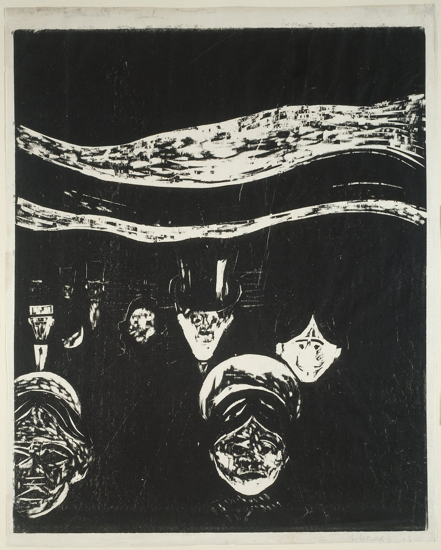 Anxiety -  Edvard Munch (Norwegian, 1863-1944),  Poster Print Wall Art