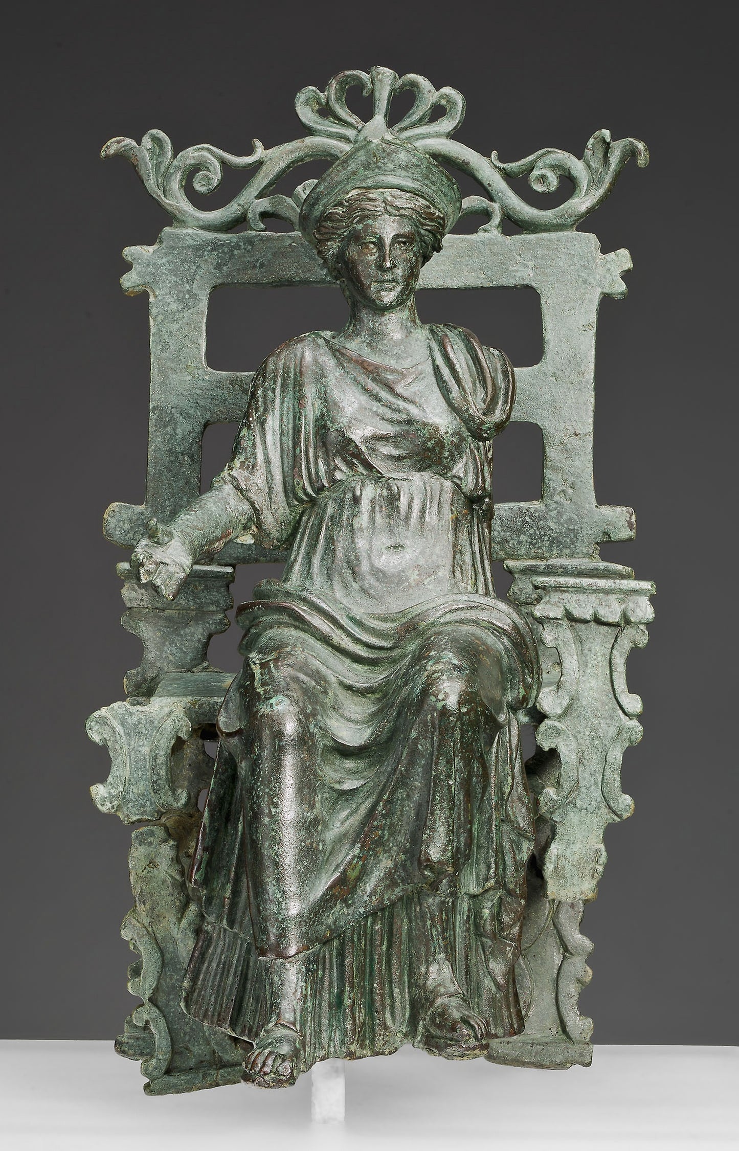 Statuette of an Enthroned Figure -  Roman,  Poster Print Wall Art