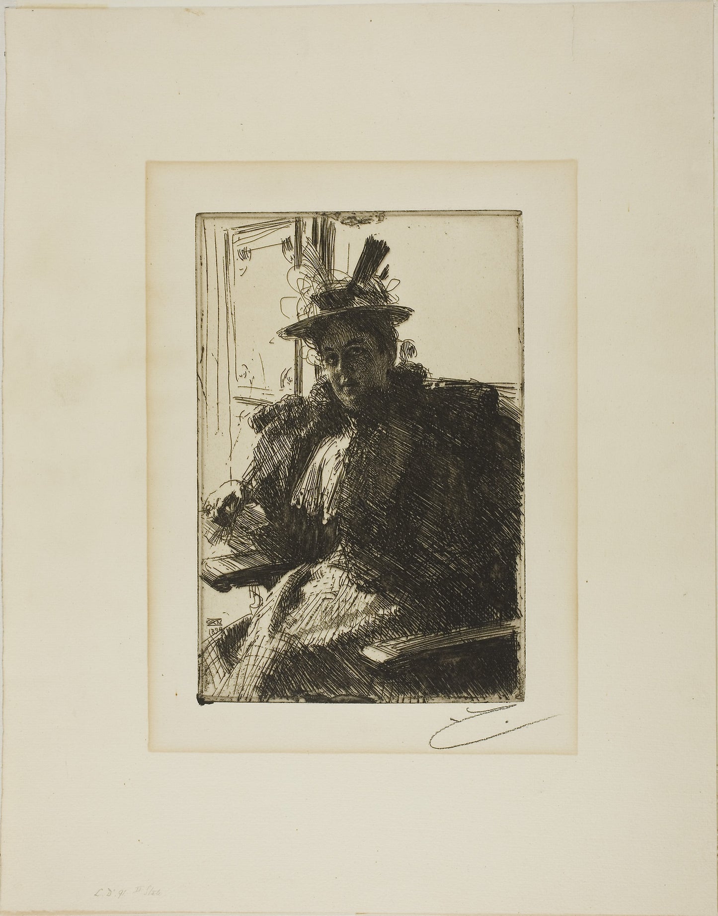 Mrs. Armour -  Anders Zorn,  Poster Print Wall Art
