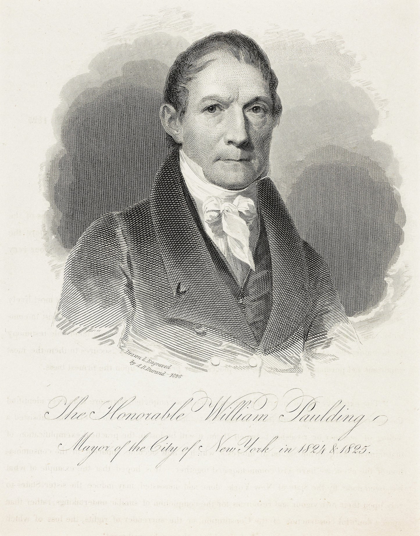 The Honourable William Paulding -  Asher Brown Durand,  Poster Print Wall Art
