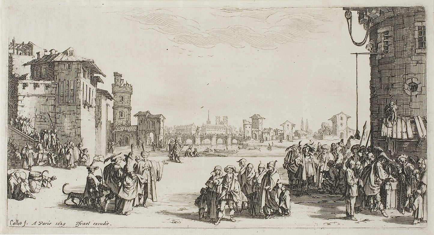 The Slave Market -  Jacques Callot,  Poster Print Wall Art