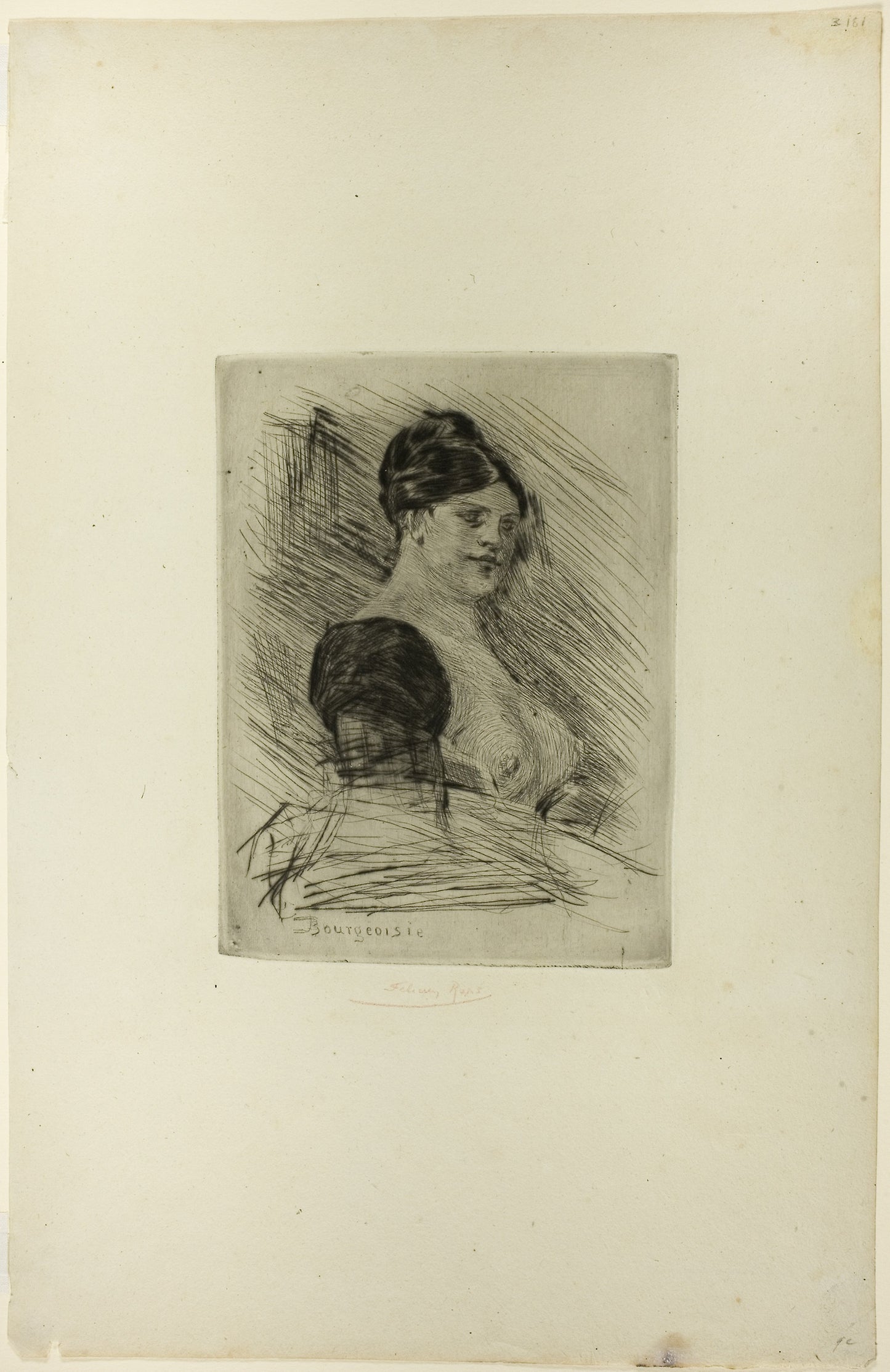 Middle-Class -  Félicien Rops,  Poster Print Wall Art