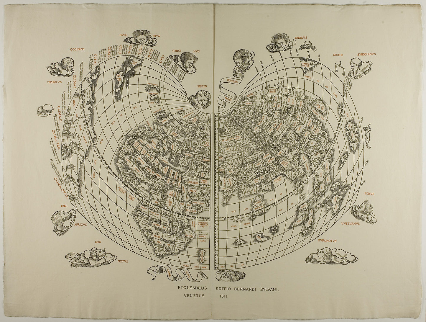 Map of the World -  Tradewinds -  Unknown Artist (English, 19th century),  Poster Print Wall Art
