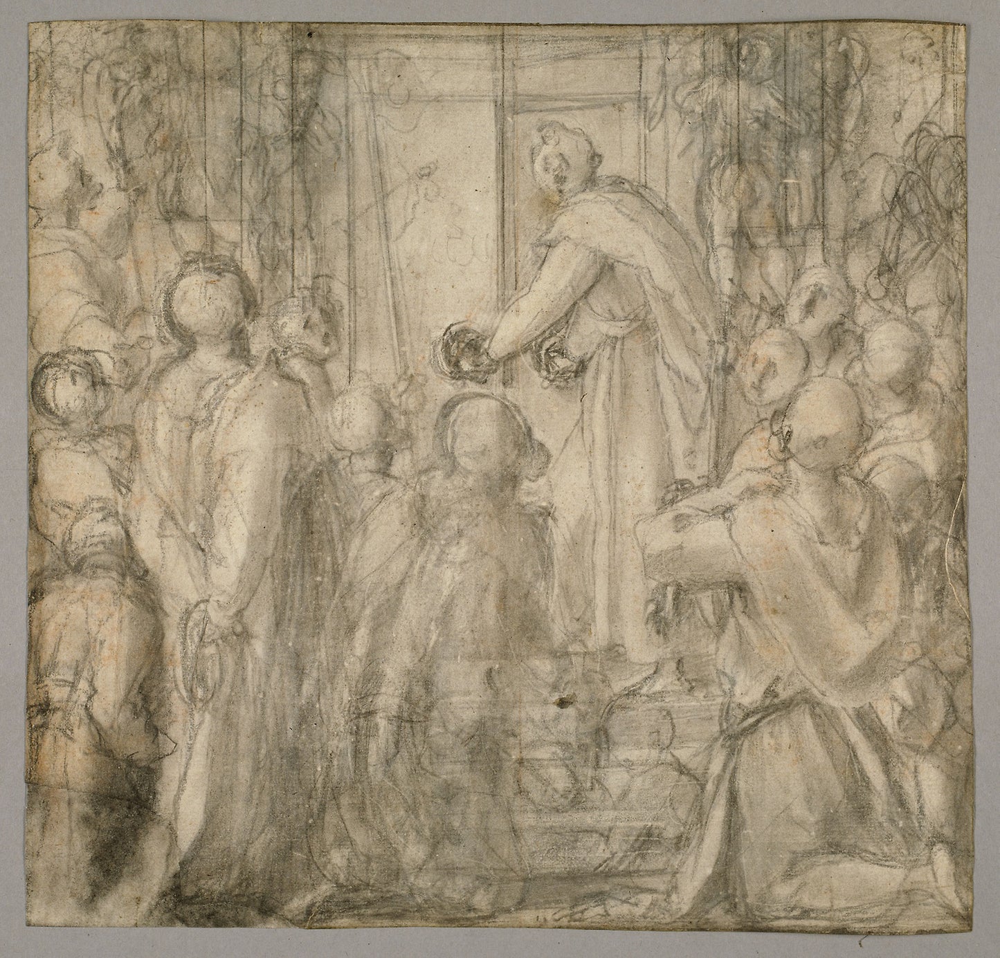 Christ before Pilate -  Jacopo Carucci, called Jacopo da Pontormo,  Poster Print Wall Art