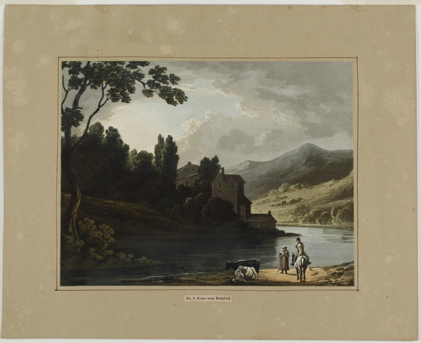 Scene near Bathford -  E. Parker (English),  Poster Print Wall Art