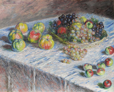 Apples and Grapes: Claude Monet,16x12"(A3) Poster