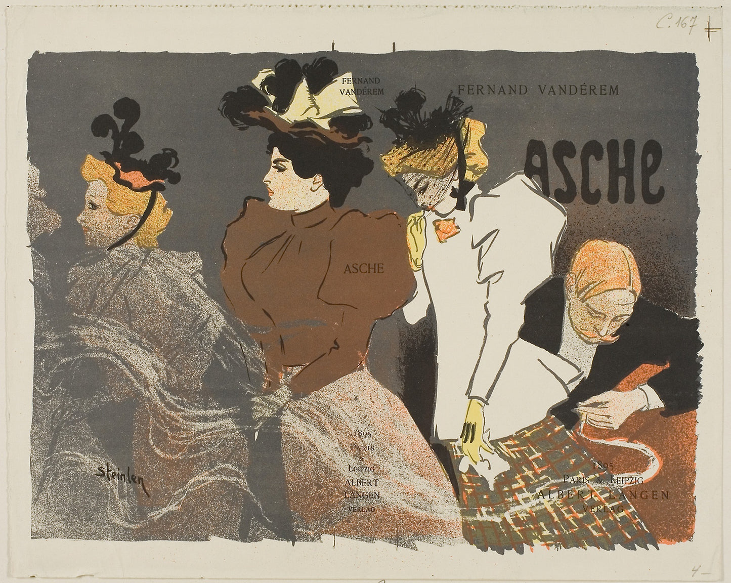 Asche -  Théophile-Alexandre Steinlen (French, born Switzerland, 1859-1923),  Poster Print Wall Art