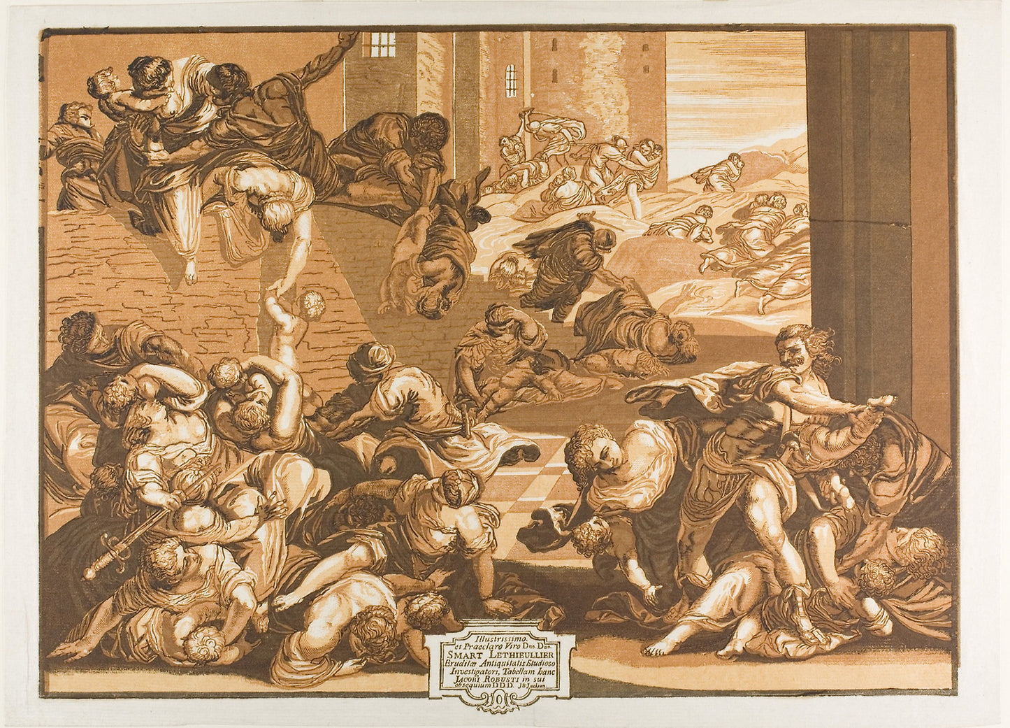 The Massacre of the Innocents, from Opera Selectiora -  John Baptist Jackson (English, 1701-1780),  Poster Print Wall Art